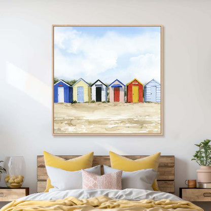 Beach Huts I Wall Art