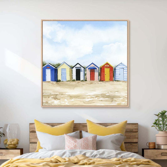 Beach Huts I Wall Art