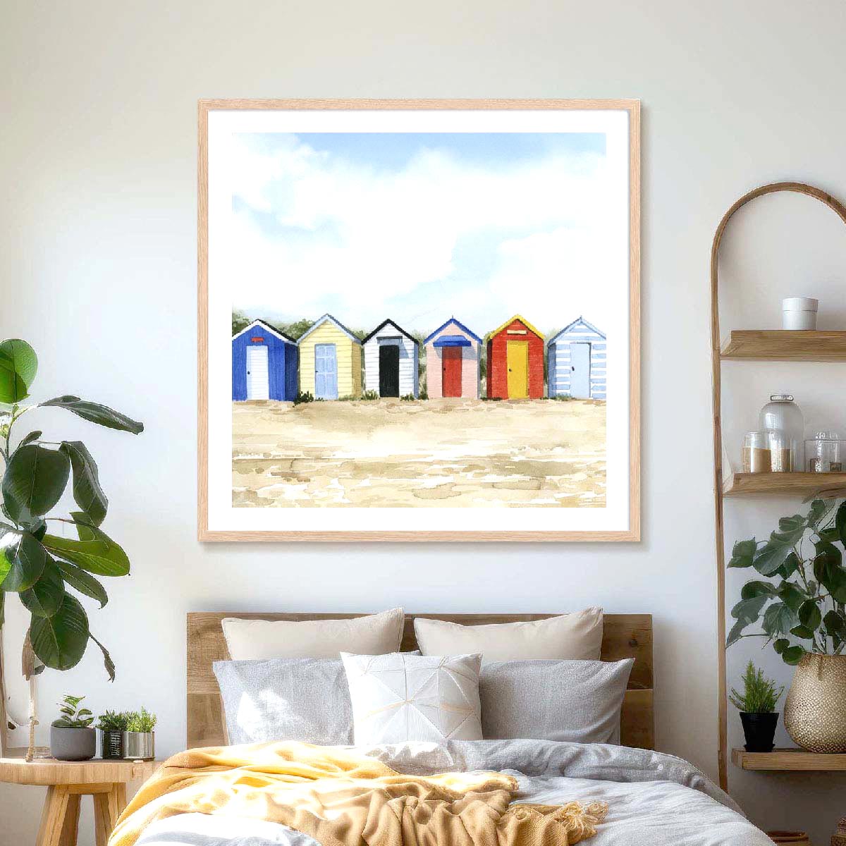 Beach Huts I Wall Art