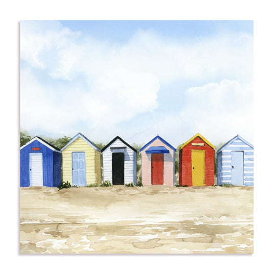 Beach Huts I Wall Art