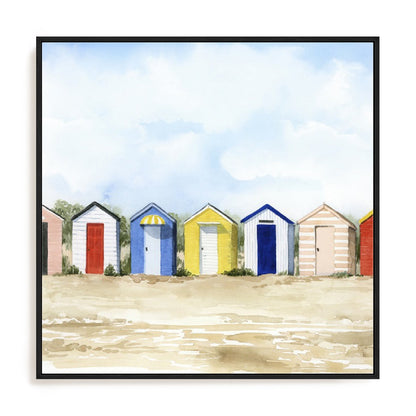 Beach Huts II Wall Art