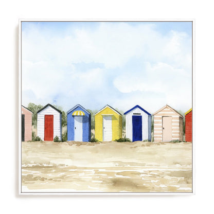 Beach Huts II Wall Art