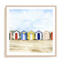 Beach Huts II Wall Art
