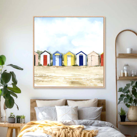 Beach Huts II Wall Art