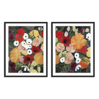 November Bouquet I and II Wall Art