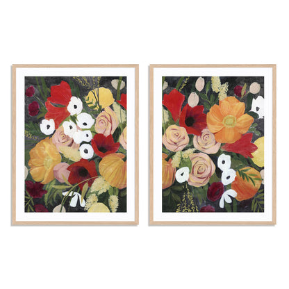 November Bouquet I and II Wall Art
