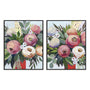 Lustrous Bouquet I and II Wall Art