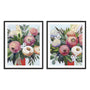 Lustrous Bouquet I and II Wall Art