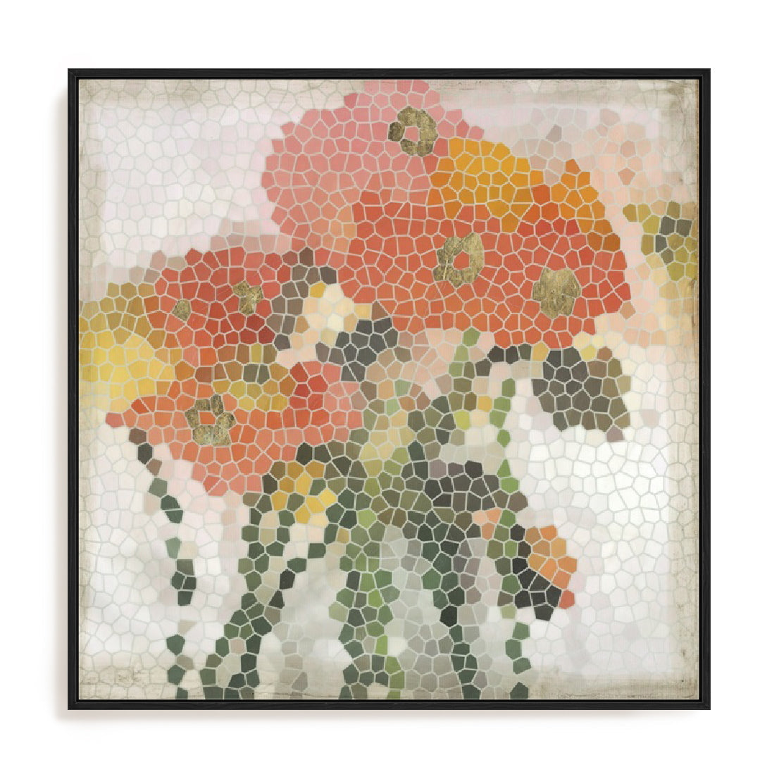 Mosaic Poppies I Wall Art