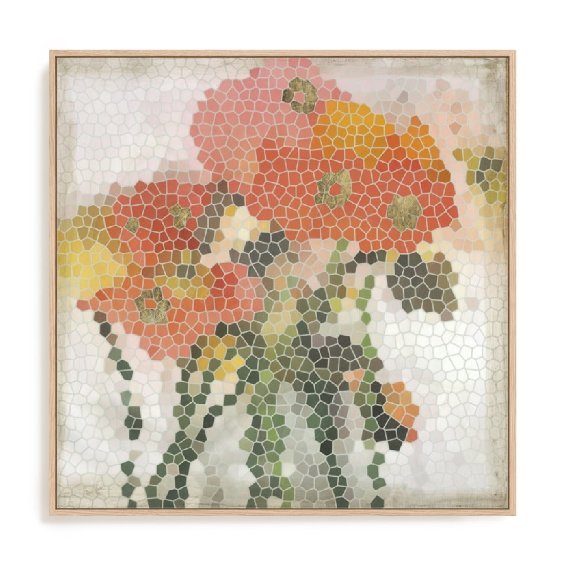 Mosaic Poppies I Wall Art