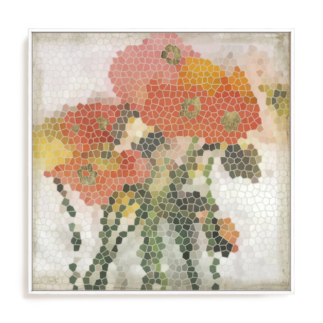 Mosaic Poppies I Wall Art