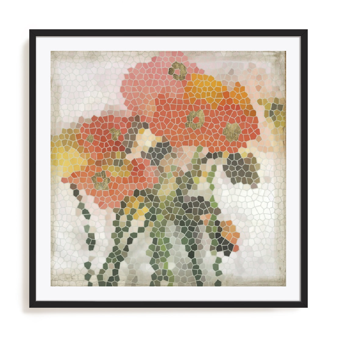 Mosaic Poppies I Wall Art