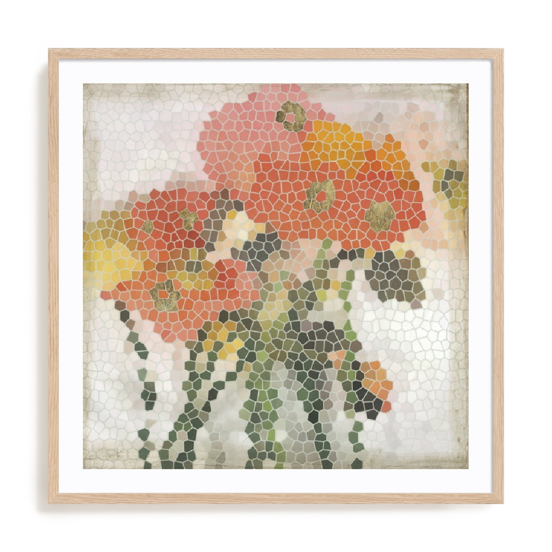 Mosaic Poppies I Wall Art