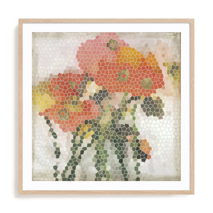 Mosaic Poppies I Wall Art