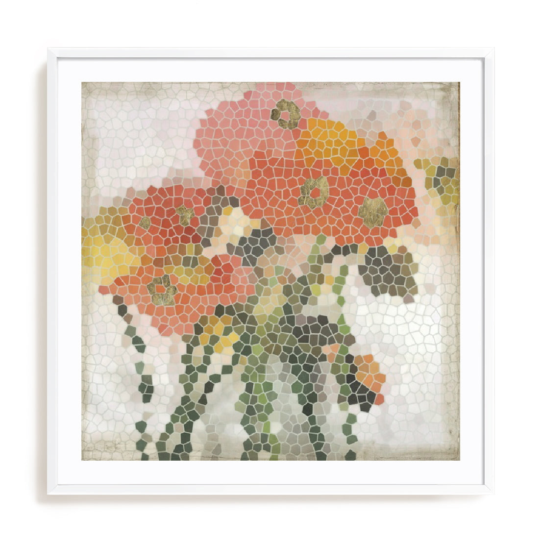 Mosaic Poppies I Wall Art