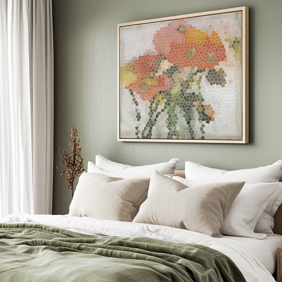 Mosaic Poppies I Wall Art
