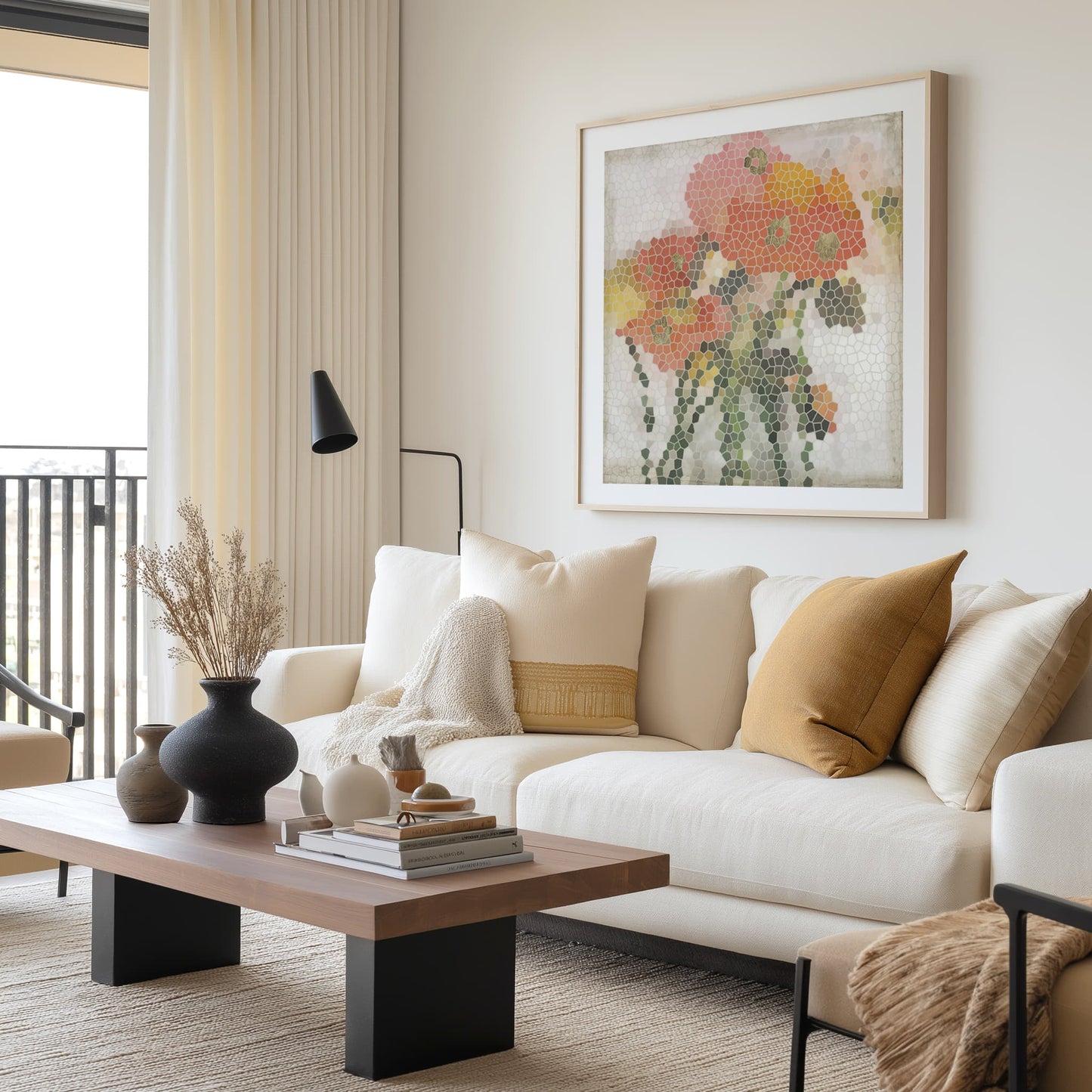 Mosaic Poppies I Wall Art