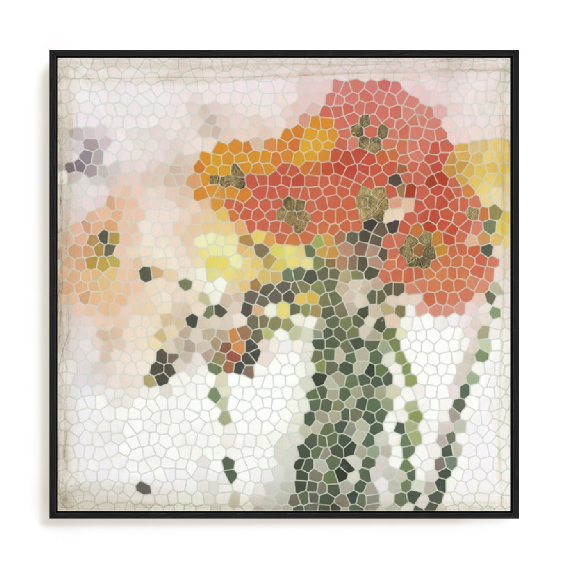 Mosaic Poppies II Wall Art