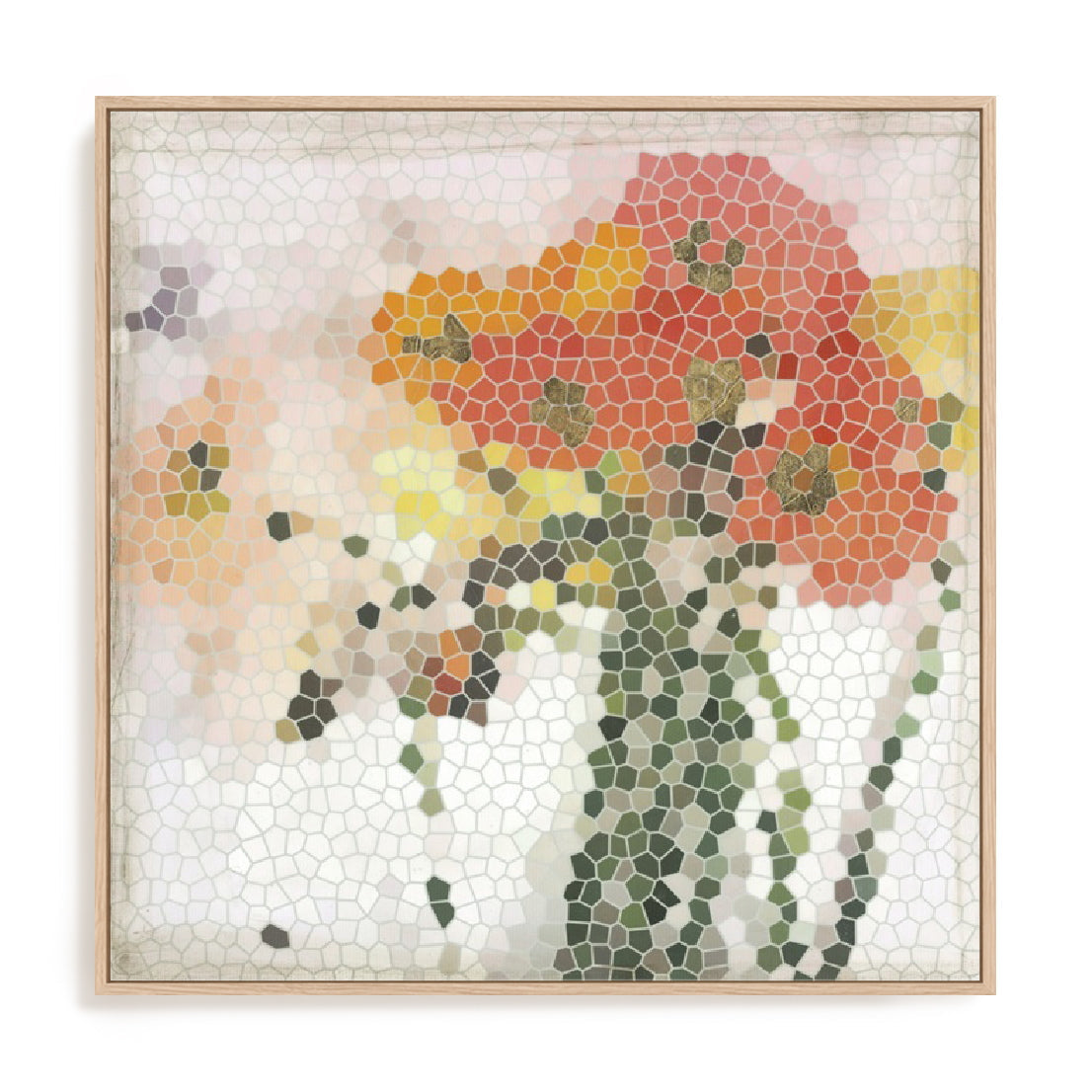Mosaic Poppies II Wall Art