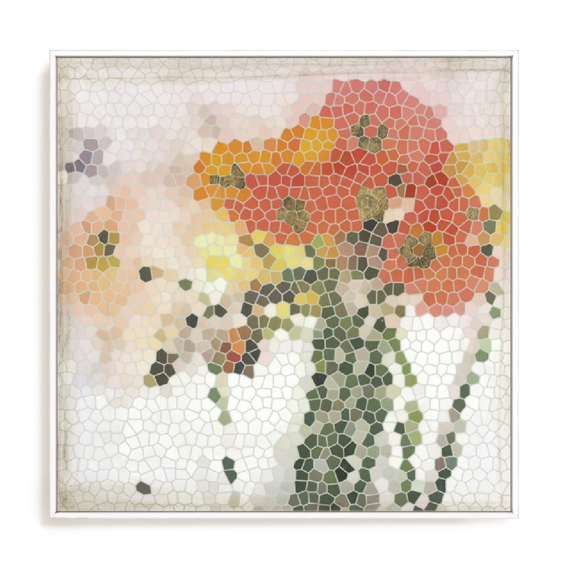 Mosaic Poppies II Wall Art