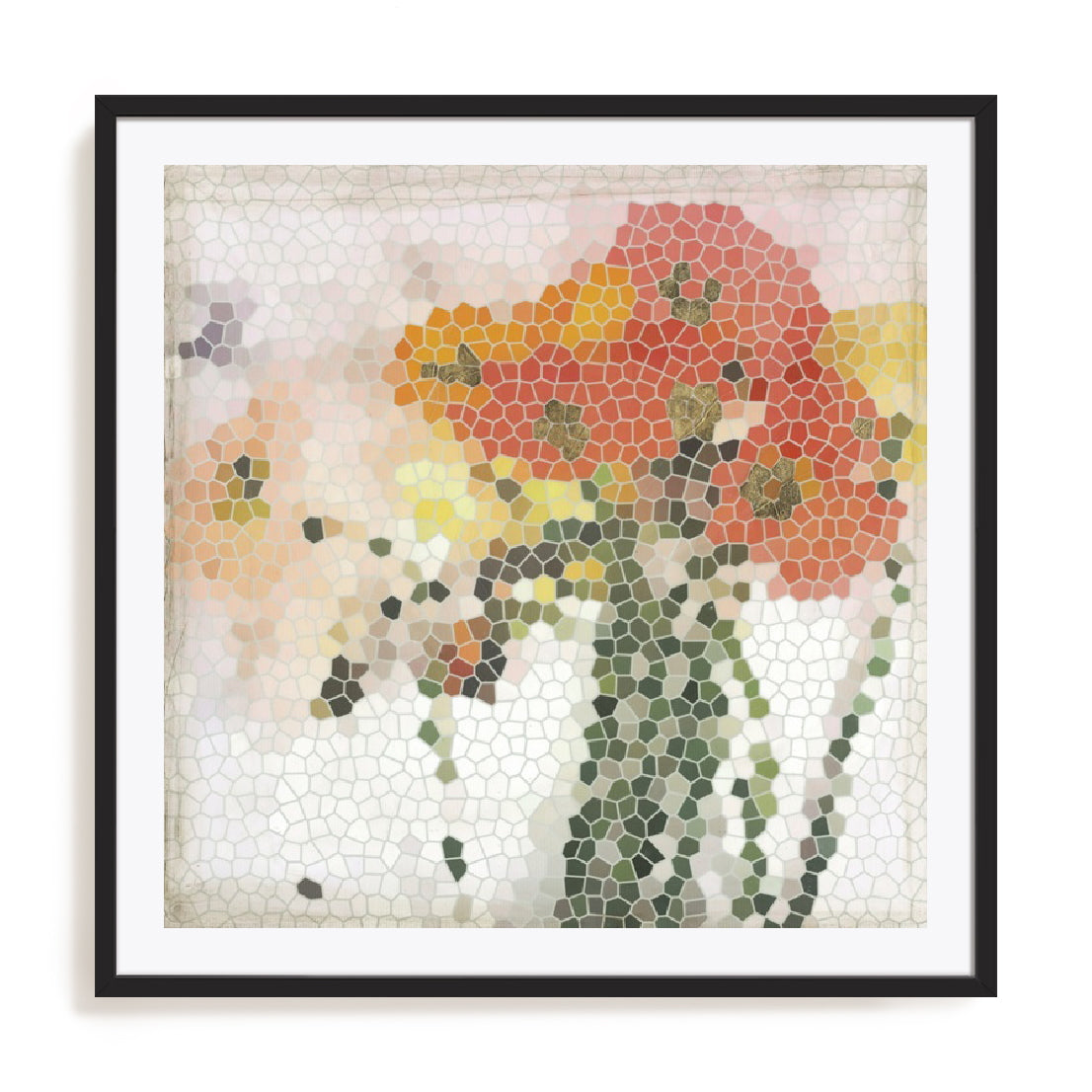 Mosaic Poppies II Wall Art