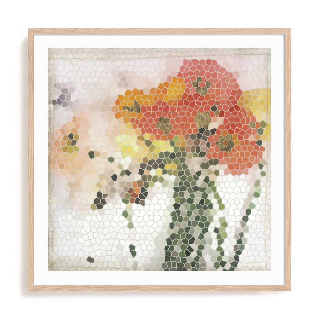 Mosaic Poppies II Wall Art