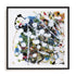 Pollock's Party II Wall Art #oran_black-white-border