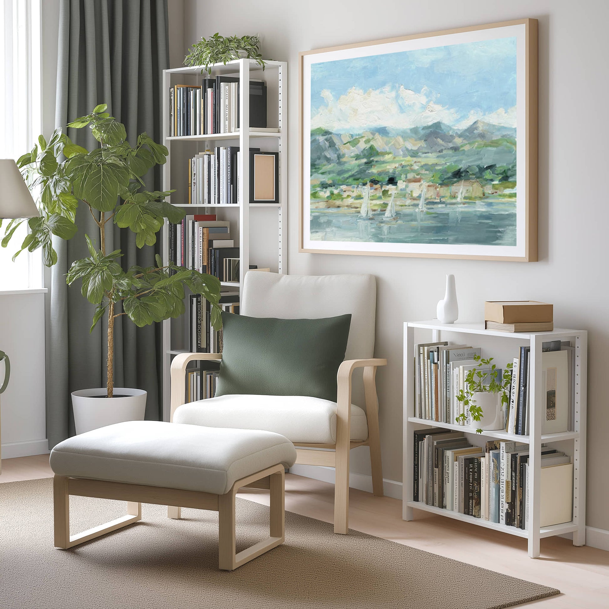 Sailing Along The Coast II Wall Art