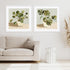 Plant on Stripes I and II Wall Art