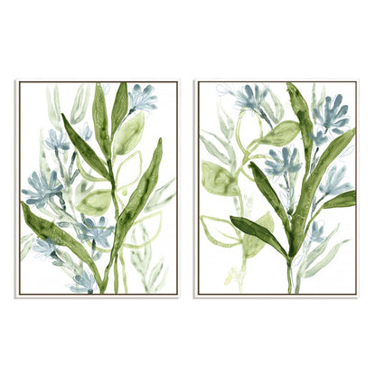 Meadow Blues III and I Wall Art