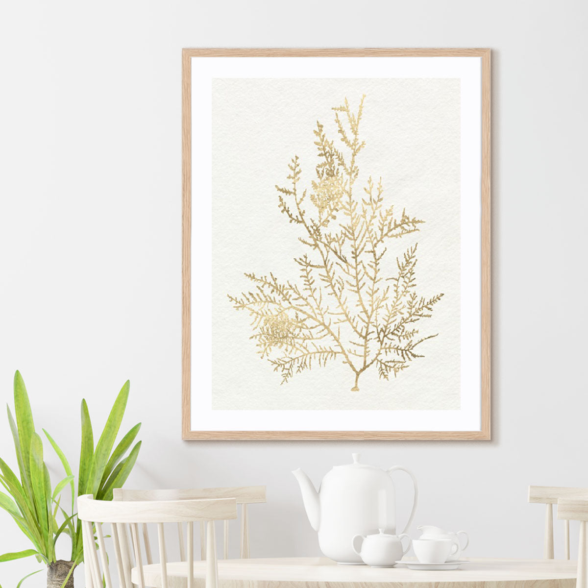 Gilded Algae VIII Wall Art
