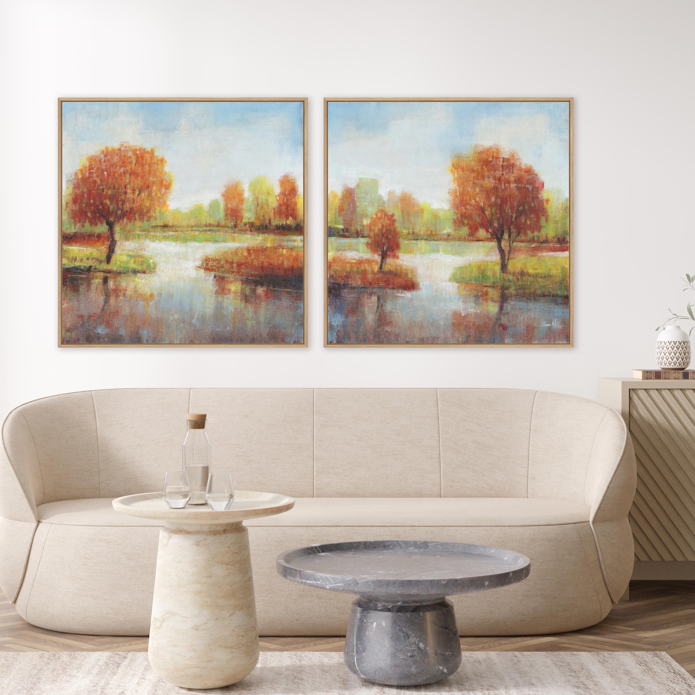 Lake Reflections I and II Wall Art