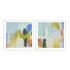 Rainbow Scrape III and IV Wall Art