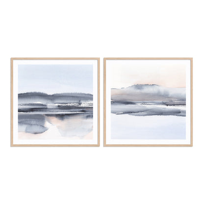 Blush Reflections I and II Wall Art