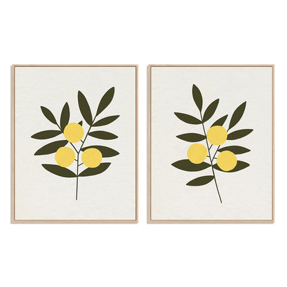 Trois Oranges I and II Wall Art