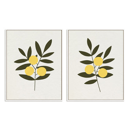 Trois Oranges I and II Wall Art