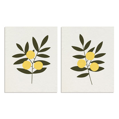 Trois Oranges I and II Wall Art