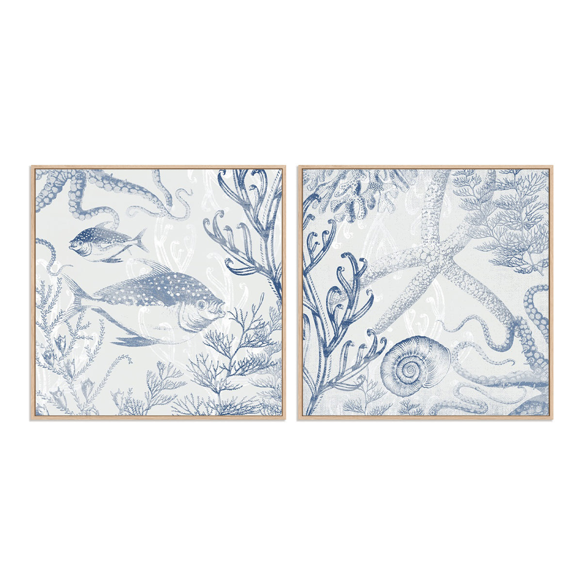 Seabed Scene I and IV Wall Art