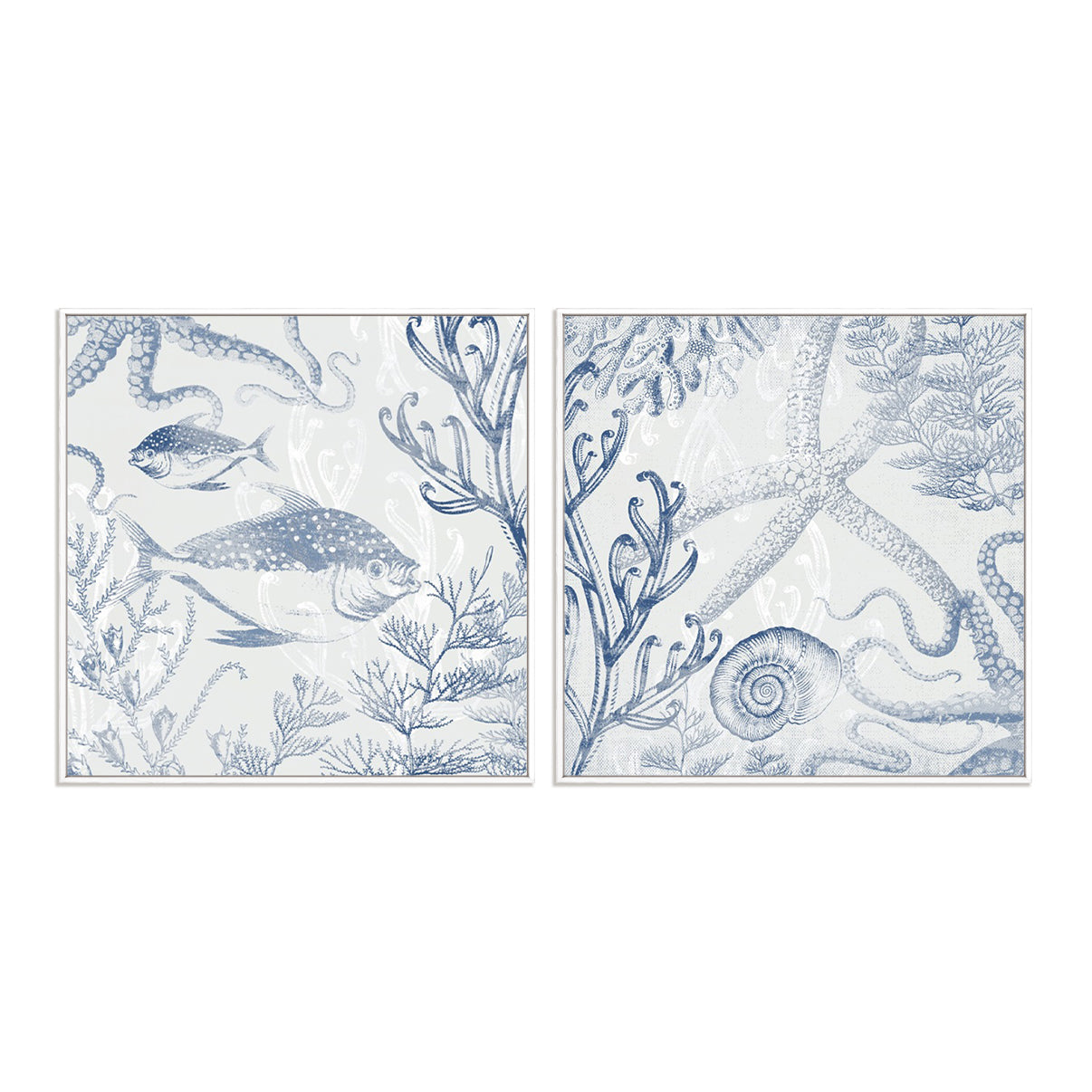 Seabed Scene I and IV Wall Art