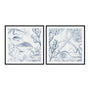 Seabed Scene I and IV Wall Art
