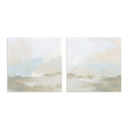 Cream Vista I and II Wall Art