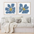 A Blue Greeting I and II Wall Art