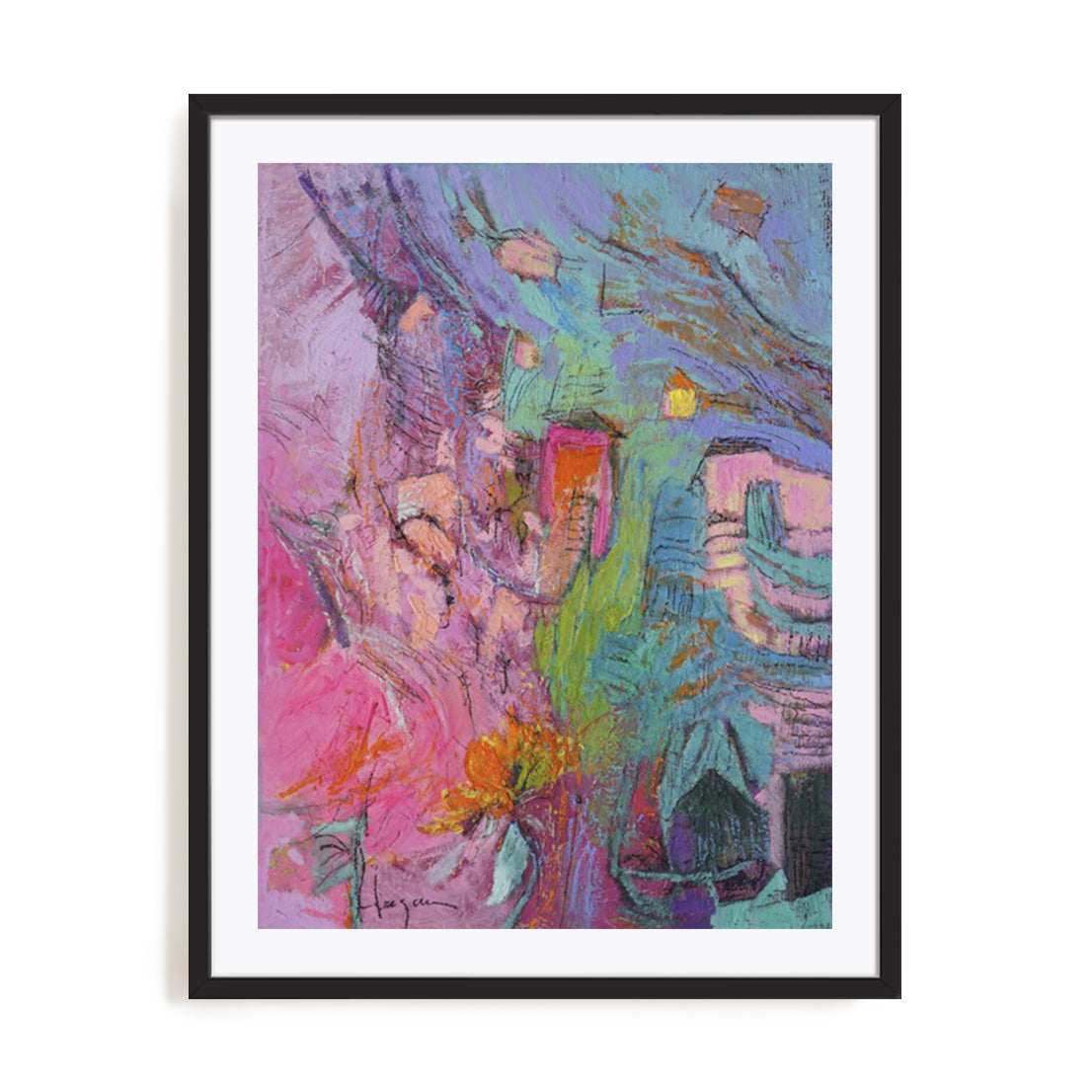 My Pink House Wall Art