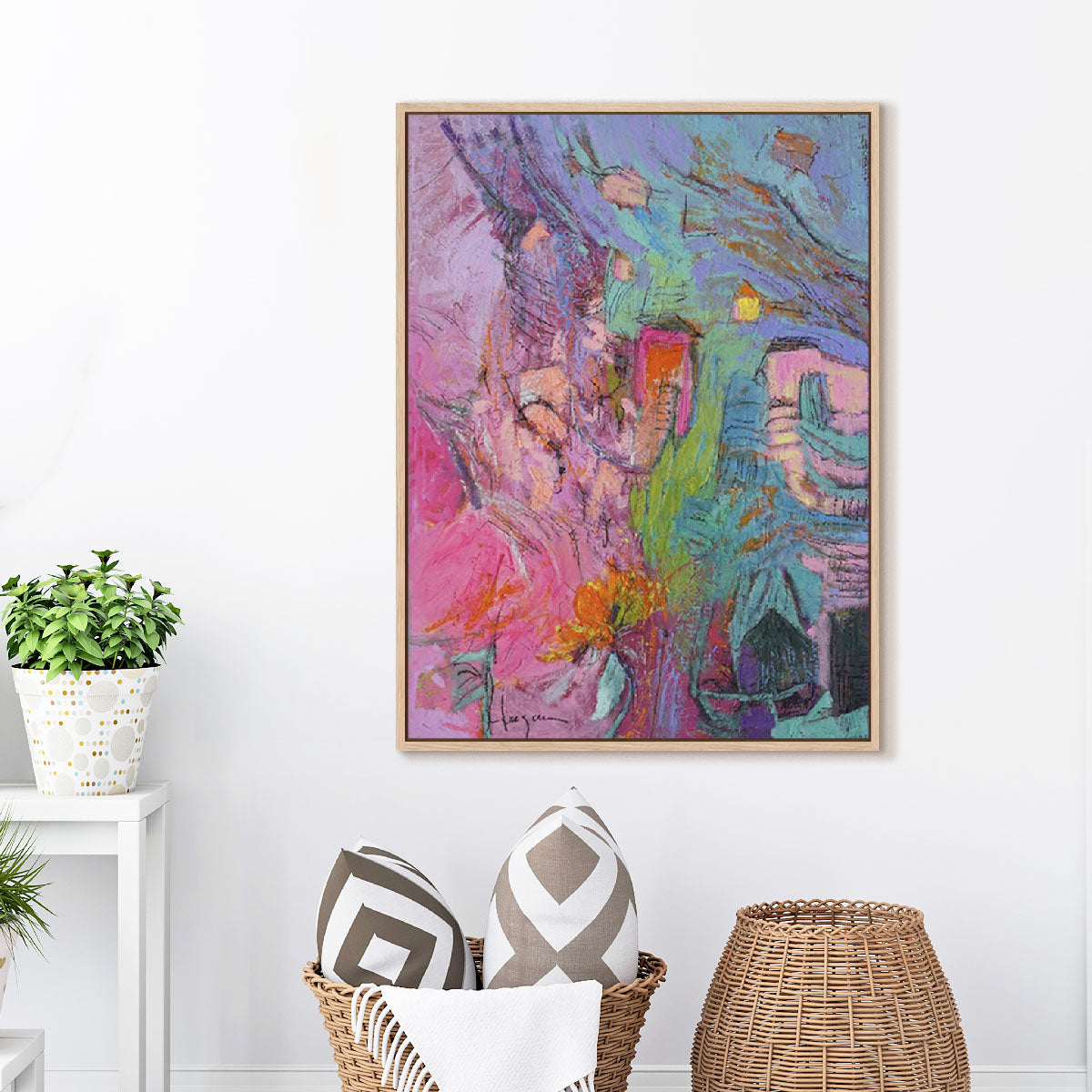 My Pink House Wall Art
