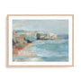 Turquoise Cliff Wall I Wall Art