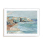 Turquoise Cliff Wall I Wall Art