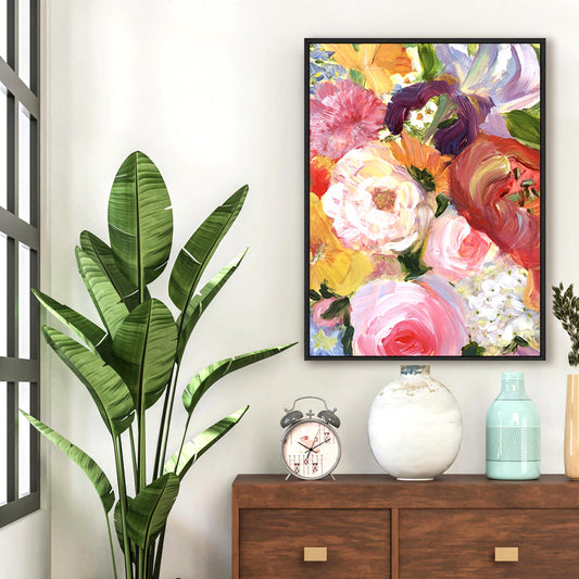 Yellow and Violet Flowers I