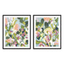 Dew Drop Flowers I and II Wall Art