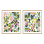 Dew Drop Flowers I and II Wall Art