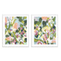 Dew Drop Flowers I and II Wall Art